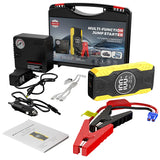 Car Jump Starter Power Bank with 150PSI Air Pump, Auto Emergency Starting Device for 12V Vehicles