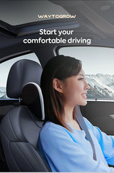 Premium Adjustable Memory Foam Car Neck Pillow with Ice Silk Fabric Accessory NONE