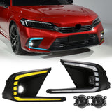 Fog Lights DRL Bumper Cover for Honda Civic 2021-2024 LED Ambient Light MAGIC COLORM