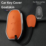 Citroen C5 X C4L C6 C3-XR AIRCROSS 308 408 508 2008 3008 4008 5008 DS 5LS 4S Metal and Leather Car Key Case Cover