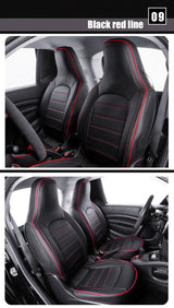 Leather Car Seat Covers for Smart Fortwo 453 Models