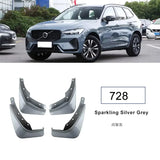 Mud Flaps Splash Guards for Volvo XC60 18-26 Car Interior Accessory LINGLUYANG SparklingSilverGrey