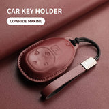 Leather Car Key Case Cover For GAC GS4 GM8 GA4 GS5 GS3 GA3 GA6 SGS7 Trumpchi E8 E9 MPV S7 E8 E9 GN8 M8 GM8 Remote Key Case Sh