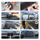 Rear Window Rack for Jeep Wrangler JL 4-Door 18+ Car Interior Accessory HEBE