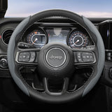 Steering Wheel Cover Leather Breathable for Jeep Wrangler
