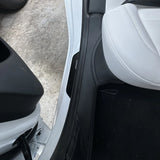 For Tesla New Model 3 Highland 2024 Front Rear Door Sill Pad Door Welcome Pedal Threshold Strip Leather Accessories