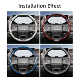 GMC Carbon Fiber Segmented Wheel Cover Silver Car Interior Accessory Hocasen