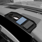 Hyundai Santa Fe 2024 2025 Car Dashboard Storage Box Display Screen Rear Tray Organizer Accessories Tidying Black Dash Access