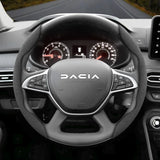 Suede Steering Wheel Cover for Dacia Models