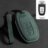 Suede Car Key Case Cover for Audi A6 A4 A7 Q5 A5 A4 B9 Q5 Q7 TT TTS 8S 2016 2017