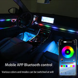 RGB Bluetooth Acrylic Strip for Universal Car Interior LED Ambient Light MAGIC COLORM