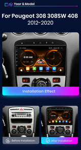 Android Multimedia Head Unit for Peugeot 308 2012–2020 Android Head Unit JIUYIN