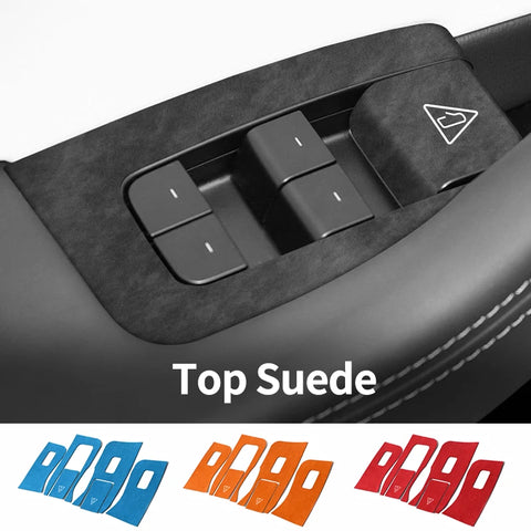Tesla Model 3 Window Switch Button Panel Trim Cover 2024- Sticker Car Interior Accessories Car Interior Accessory NONE