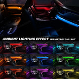 LED EL Wire Ambient Light Strip Universal Car Interior LED Ambient Light MAGIC COLORM