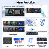 1Din Bluetooth MP3 Car Stereo Player Universal Fit Car Interior Accessory AKAMATE