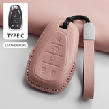 Leather Car Key Case Cover