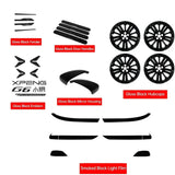 For Xpeng G6 2023 2024 2025 Xiaopeng G6 Black Badge Front Rear Badge Blackened Modification Accessories Car Decoration OEM