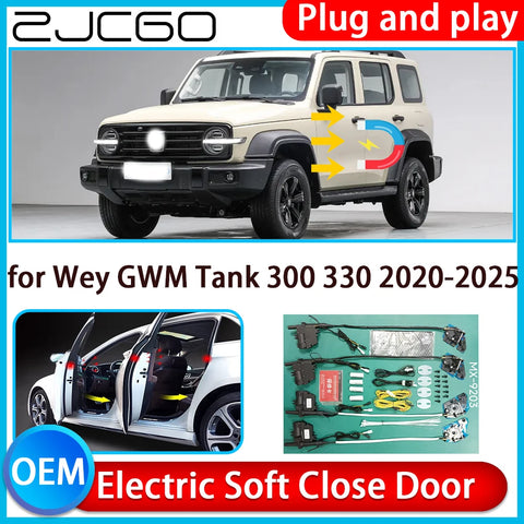 Automatic Electric Soft Close Door Kit for GWM Tank 300 2020–2025 Car Interior Accessory ZJCGO Default Title