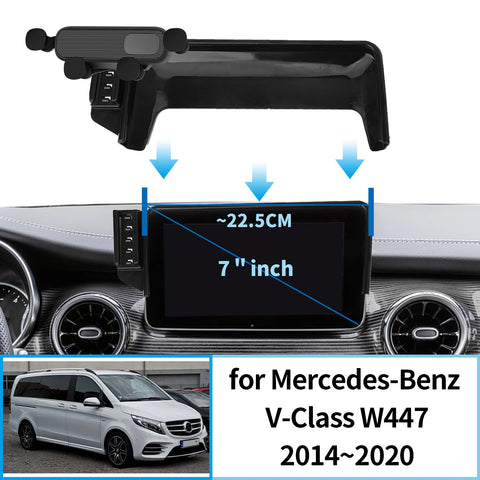 Wireless Charging Phone Mount for Mercedes-Benz V-Class 2014–2020 Car Phone Holder OEM
