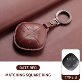 Leather Car Key Case Cover Shell For Chery Jetour Genesis X90 X70 X95 Traveller T2 Dashing X-1 Plus DTC IDM Protection Keychain