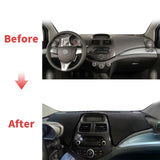 Premium Leather Dashboard Cover Mat for Chevrolet Spark 2013–2015 Dashboard Mat CATUSIKI