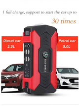 28000mAh Car Jump Starter Starting Device 12V Portable Power Bank Battery Starter Launcher For Car Booster Articles 800A Jump