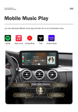 12.3 Inch Wireless CarPlay Screen for Mercedes-Benz C Class 2015