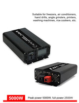 Pure Sine Wave Inverter 4000W 5000W 7000W Power DC 12V To AC 110V 220V Voltage 50HZ Converter Solar Car Inverters