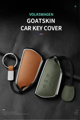 Leather Car Key Case Cover for Volkswagen Golf 8 MK8 Car Interior Accessory OEM