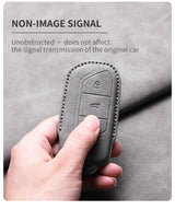 Car Remote Key Case Cover For Voyah Free Dream Phev i-Land 2024 Sheep Suede Key Case Shell Fob Protective Keychains Accessories