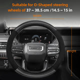 Suede Matte Carbon Fiber Steering Cover for GMC Sierra