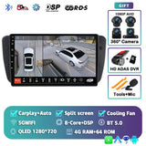 2K QLED Android Head Unit with CarPlay for SEAT Ibiza 2008–2015