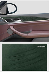 BMW X3 X4 Door Inner Handle Decorative Trim Frame Sticker 4Pcs Alcantara