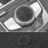 For Audi A3 S3 (2014-2019) Sport Car Multimedia Button Knob Cover Trim Sticker Anti Scratch Car Interior Accessory OEM