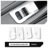 Tesla Model Y Launch 2025 Juniper Car Glass Lift Switch Panel Door Armrest Lift Control Trim Cover Silicone