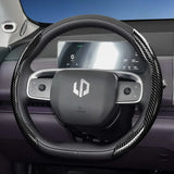 Steering Wheel Cover Carbon Fiber for Leapmotor T03 C10 Car Interior Accessory Hocasen