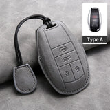 Car Key Cover For Bentley Bentayga 2017-2021 2AHMV-YK1 Leather Car Key Case Cover For Bentley