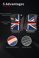 Luxury Leather Floor Mats for Smart 453 Fortwo (2 Pcs) Car Interior Accessory OEM