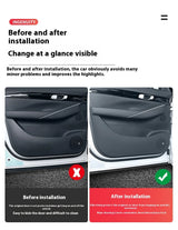 For Geely EX5 Galaxy E5 2024 2025 2026 Car Door Kick Pad Anti Scratch Guard Rear Trunk Protector Leather Interior Accessories