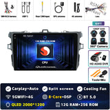 9-Inch 2K QLED Android Head Unit for Toyota Corolla 2007–2013