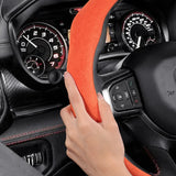 Premium Suede Snap-On Cover for Ram Steering Car Interior Accessory Hocasen