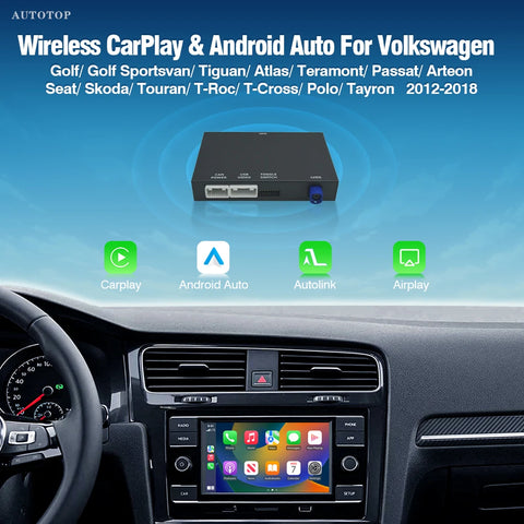 Wireless CarPlay Android Auto Adapter for VW MIB MIB2 Systems CarPlay Adapter AUTOTOP