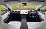 Car Cell Phone Holder Wooden Gravity Mount Bracket For Tesla New Model Y LAUNCH Juniper 2026 2025 Model 3 Highland 2024 Car C