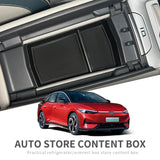 SMABEE for VW ID.7 Armrest Storage Box Car Central Tray Organizer Accessories Tidying Black Armrest Box Storage smabee