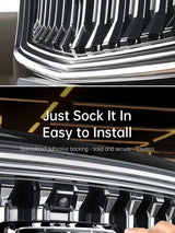 Front Emblem Black Samurai Mesh Decoration for Geely Monjaro Manjaro