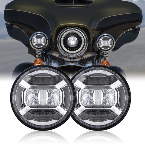 4.5" LED Fog Light for Harley Motorcycles LED Fog Light ANGLELITE