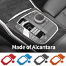 For BMW 3er G20 G21 G28 Center Console Panel and Knob Cover Trim Frame Sticker Car Interior Custom Accessories Made of Alcantara