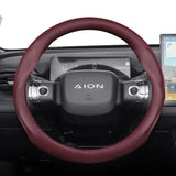 Perforated Leather Steering Wheel Cover for Aion Car