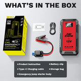 Super Car Emergency Jumper Portable 12V Battery Booster Starting Device Charger Jump Starter Minus Two