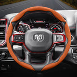 Anti-Slip Suede Steering Wheel Cover for Ram 1500
